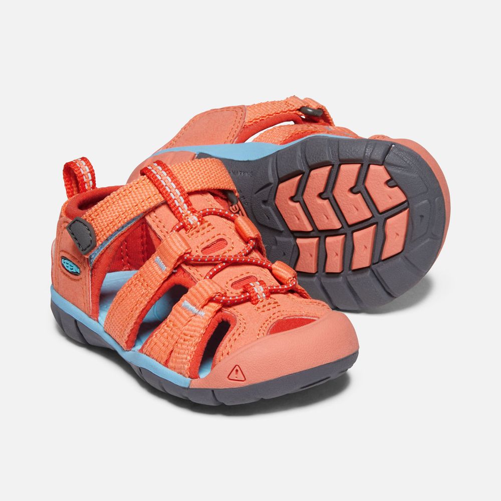 Sandales Keen Enfant Corail/Rouge | Seacamp Ii Cnx | IKNQM-8703